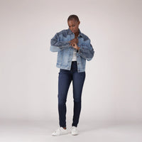 LEVI'S® WOMEN'S CURVY HIGH-RISE SUPER SKINNY - DARK INDIGO - WORN IN