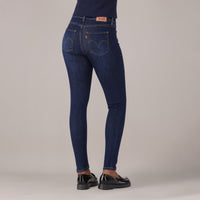 LEVI'S® WOMEN'S CURVY HIGH-RISE SUPER SKINNY  - DARK INDIGO - WORN IN