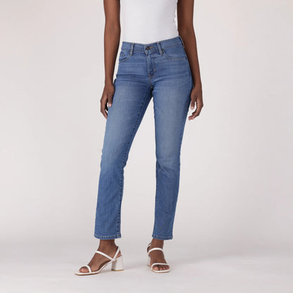 LEVI'S® WOMEN'S CURVY STRAIGHT - MED INDIGO - WORN IN