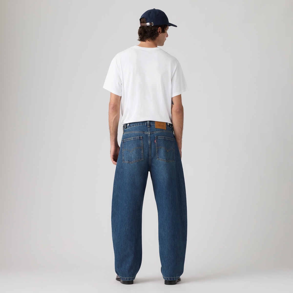 LEVI'S® MEN'S BAGGY BARREL JEANS - DARK INDIGO - WORN IN