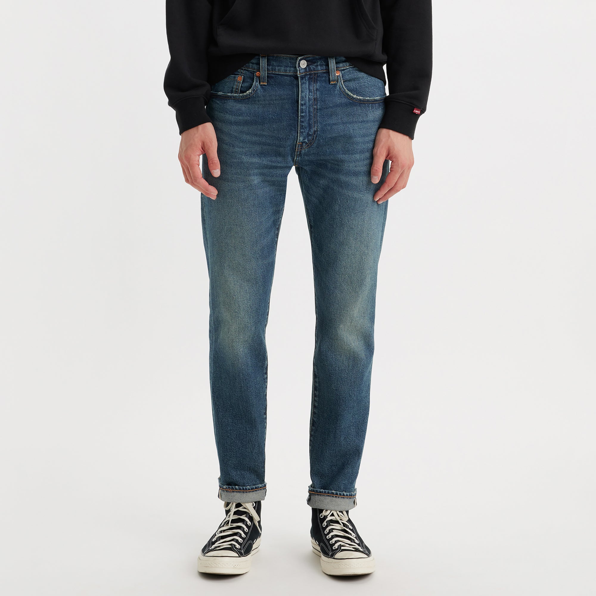 502 TAPER FIT JEANS DARK INDIGO WORN IN