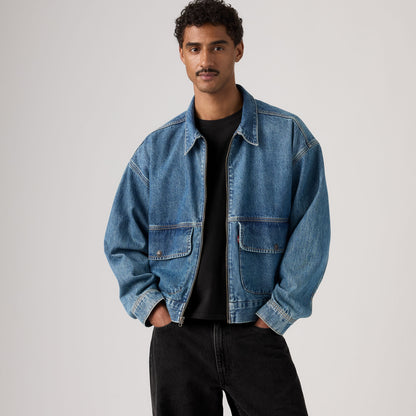 LEVI'S® MEN'S WHEELING JACKET - MED INDIGO - WORN IN
