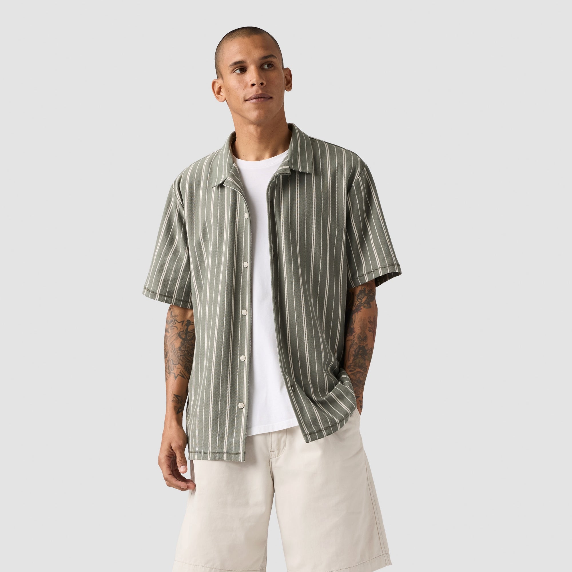 LEVI'S® MEN'S KNIT CAMP SHIRT - MULTI COLOUR