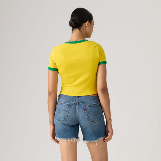 LEVI'S® BRAZIL WOMEN'S RINGER TEE - MULTI COLOUR