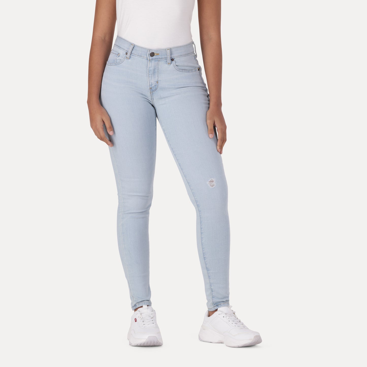 LEVI'S® CURVY SKINNY - LIGHT INDIGO - FLAT FINISH