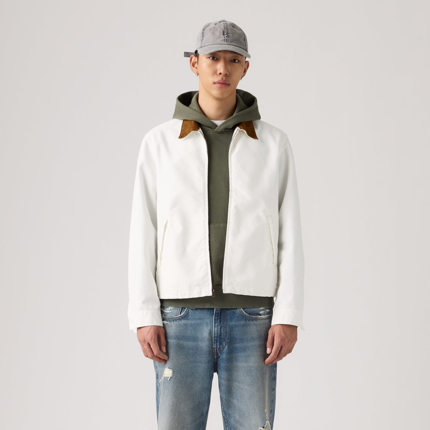 LEVI'S® MEN'S MECHANICS FULL-ZIP JACKET - NEUTRAL