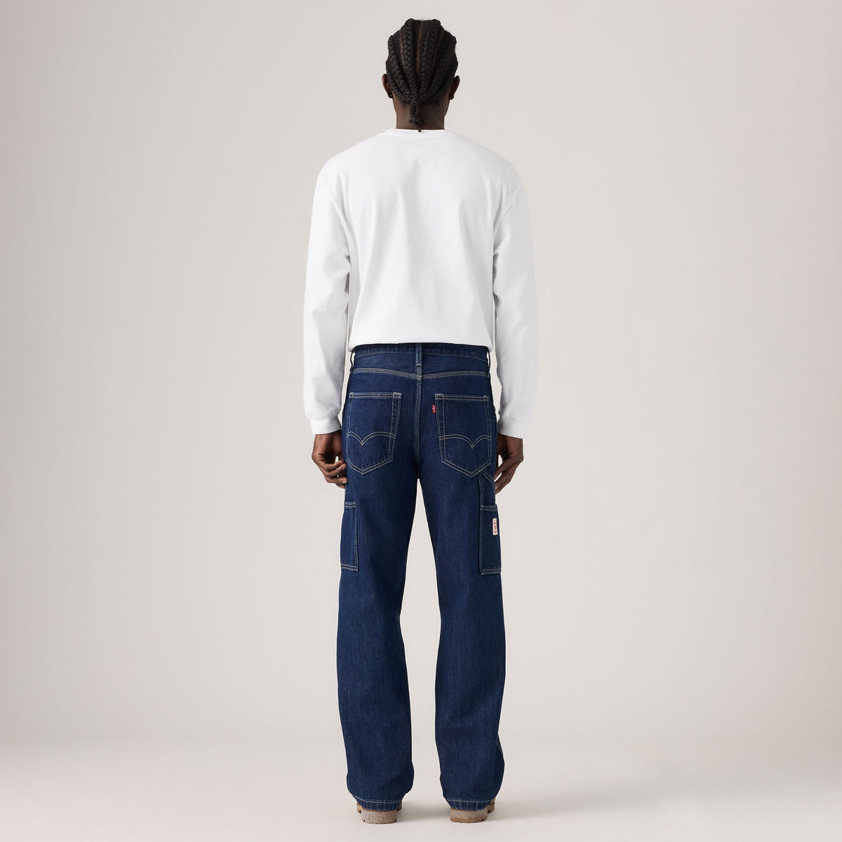 LEVI'S® MEN'S 568™ LOOSE STRAIGHT CARPENTER - MED INDIGO - WORN IN