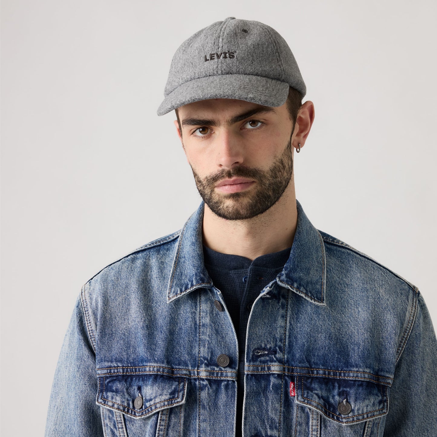 LEVI'S® MEN'S HEADLINE LOGO CAP - GREY