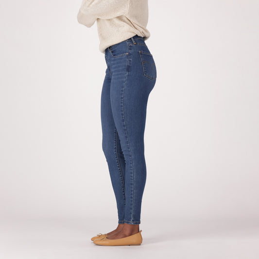 LEVI'S® WOMEN'S CURVY HIGH-RISE SUPER SKINNY  - DARK INDIGO - WORN IN