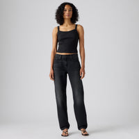 LEVI'S® WOMEN'S LOOSE TAPER JEANS - MED INDIGO - WORN IN