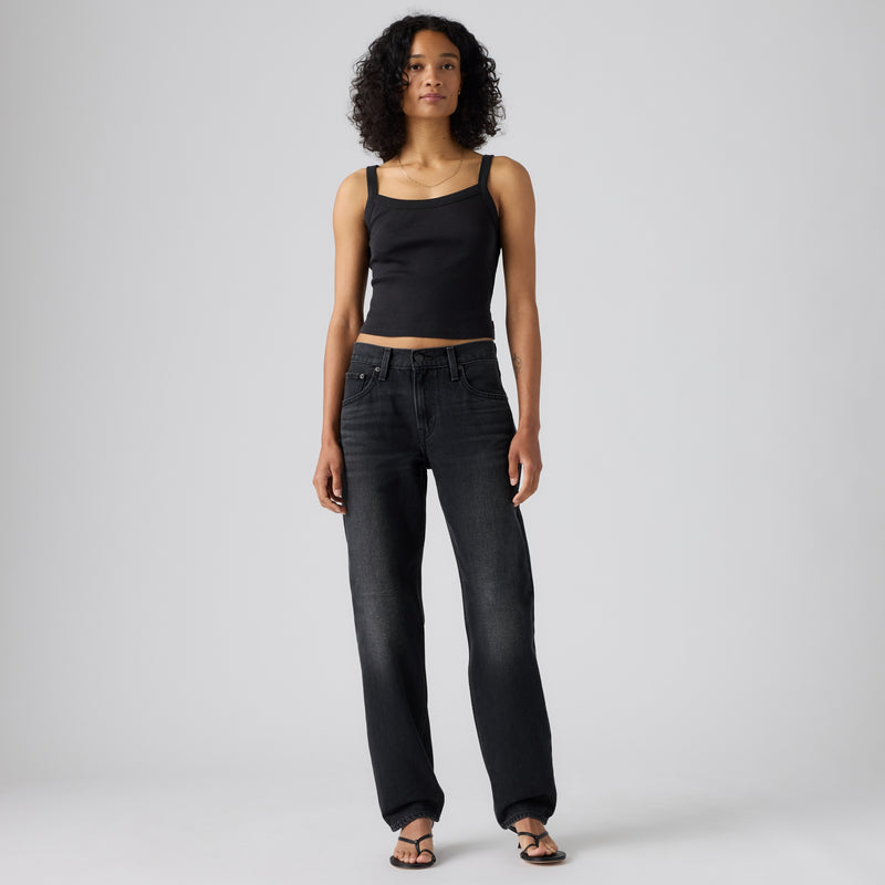 LEVI'S® WOMEN'S LOOSE TAPER JEANS - MED INDIGO - WORN IN