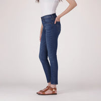 LEVI’S® WOMEN'S 721 HIGH-RISE SKINNY JEANS - MED INDIGO - WORN IN