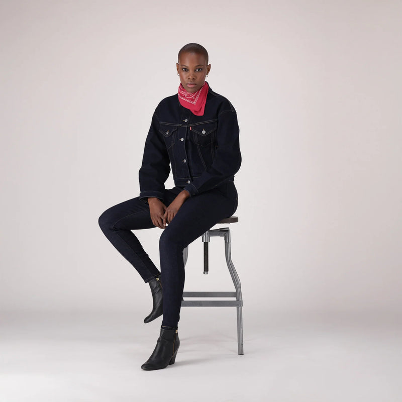 LEVI'S® WOMEN'S CURVY SUPER SKINNY - DARK INDIGO - FLAT FINISH