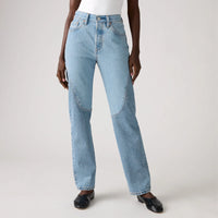 LEVI'S® WOMEN'S 501® ORIGINAL JEANS - MED INDIGO - WORN IN