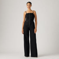LEVI'S® WOMEN'S SEAMED JUMPSUIT - MED INDIGO - WORN IN