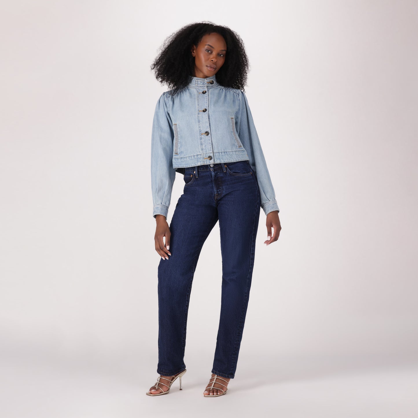 LEVI'S® WOMEN'S 501® CURVE JEANS - MED INDIGO - WORN IN