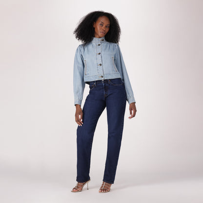 LEVI'S® WOMEN'S 501® CURVE JEANS - MED INDIGO - WORN IN