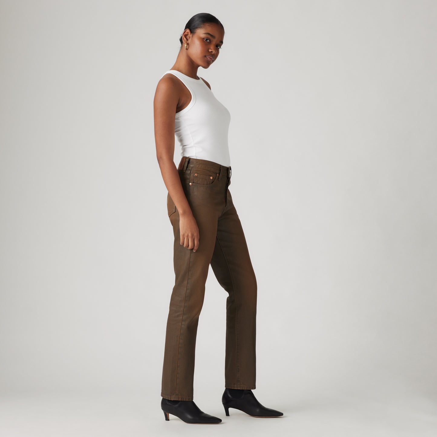 LEVI'S® WOMEN'S 501® ORIGINAL JEANS - BROWN