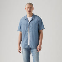 LEVI'S® MEN'S CLASSIC CAMP SHIRT - MED INDIGO - WORN IN