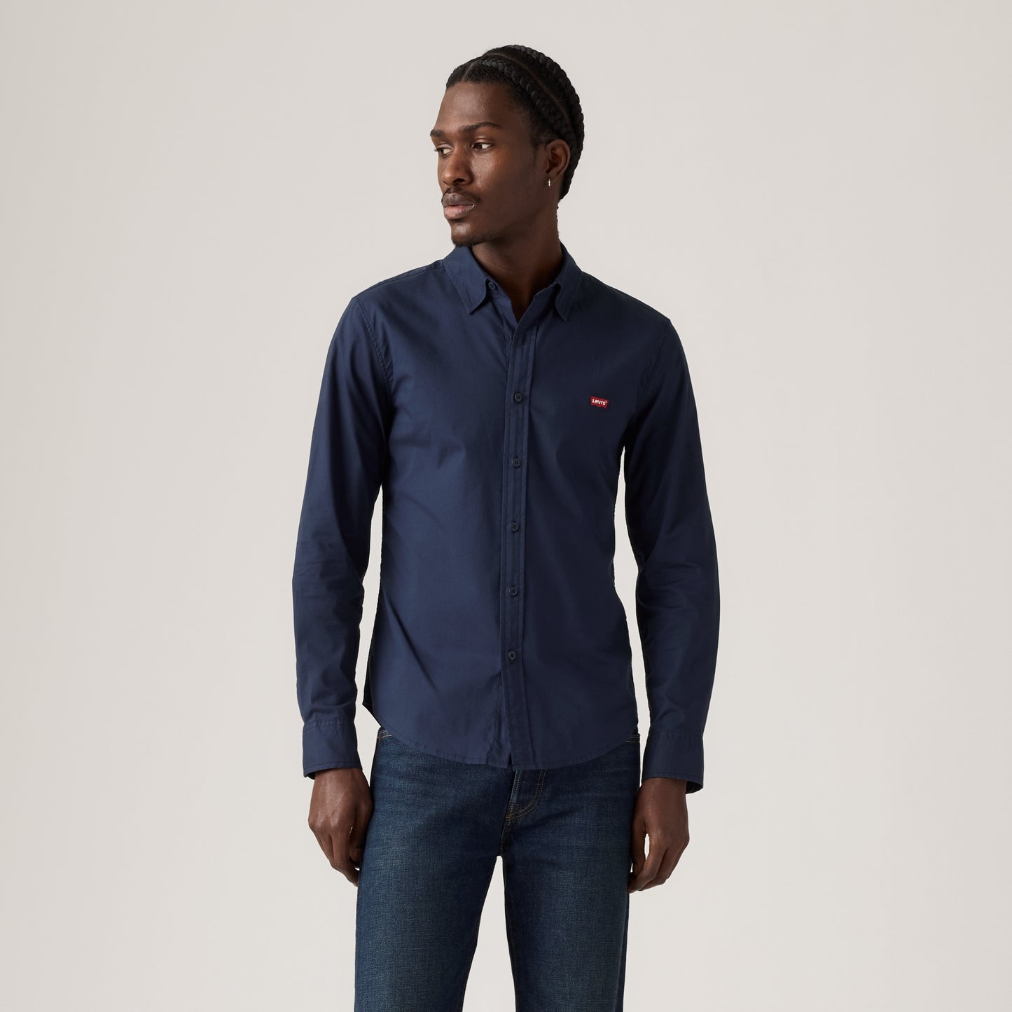 LEVI’S® MEN’S LONG-SLEEVE BATTERY HOUSEMARK SHIRT - BLUE
