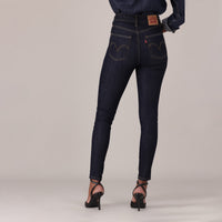 LEVI'S® WOMEN'S 720 HIGH-RISE SUPER SKINNY JEANS - DARK INDIGO - FLAT FINISH