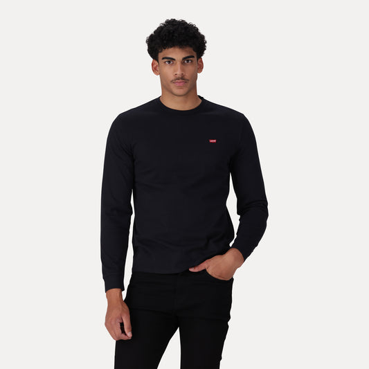 LEVI'S® MEN'S ORIGINAL HOUSEMARK LONG-SLEEVE T-SHIRT - BLACK