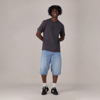 LEVI'S® MEN'S 478 BAGGY SHORTS - MED INDIGO - WORN IN