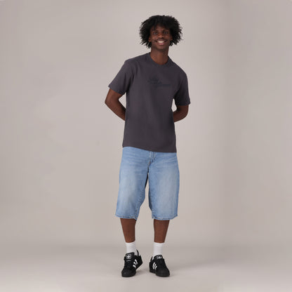 LEVI'S® MEN'S 478 BAGGY SHORTS - MED INDIGO - WORN IN