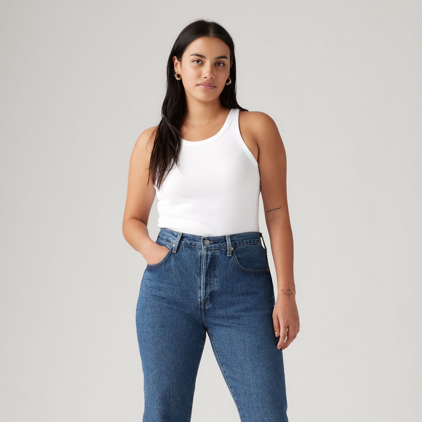 LEVI'S® WOMEN'S ESSENTIAL RACER TANK - NEUTRAL