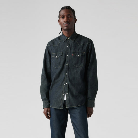 LEVI'S® MEN'S CLASSIC STANDARD FIT WESTERN SHIRT - BLUE