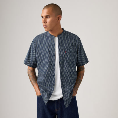 LEVI'S® MEN'S SHORT-SLEEVE BANDED COLLAR SHIRT - MULTI COLOUR