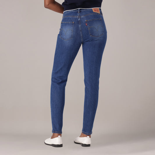 LEVI'S® WOMEN'S CURVY HIGH-RISE SUPER SKINNY - MED INDIGO - WORN IN