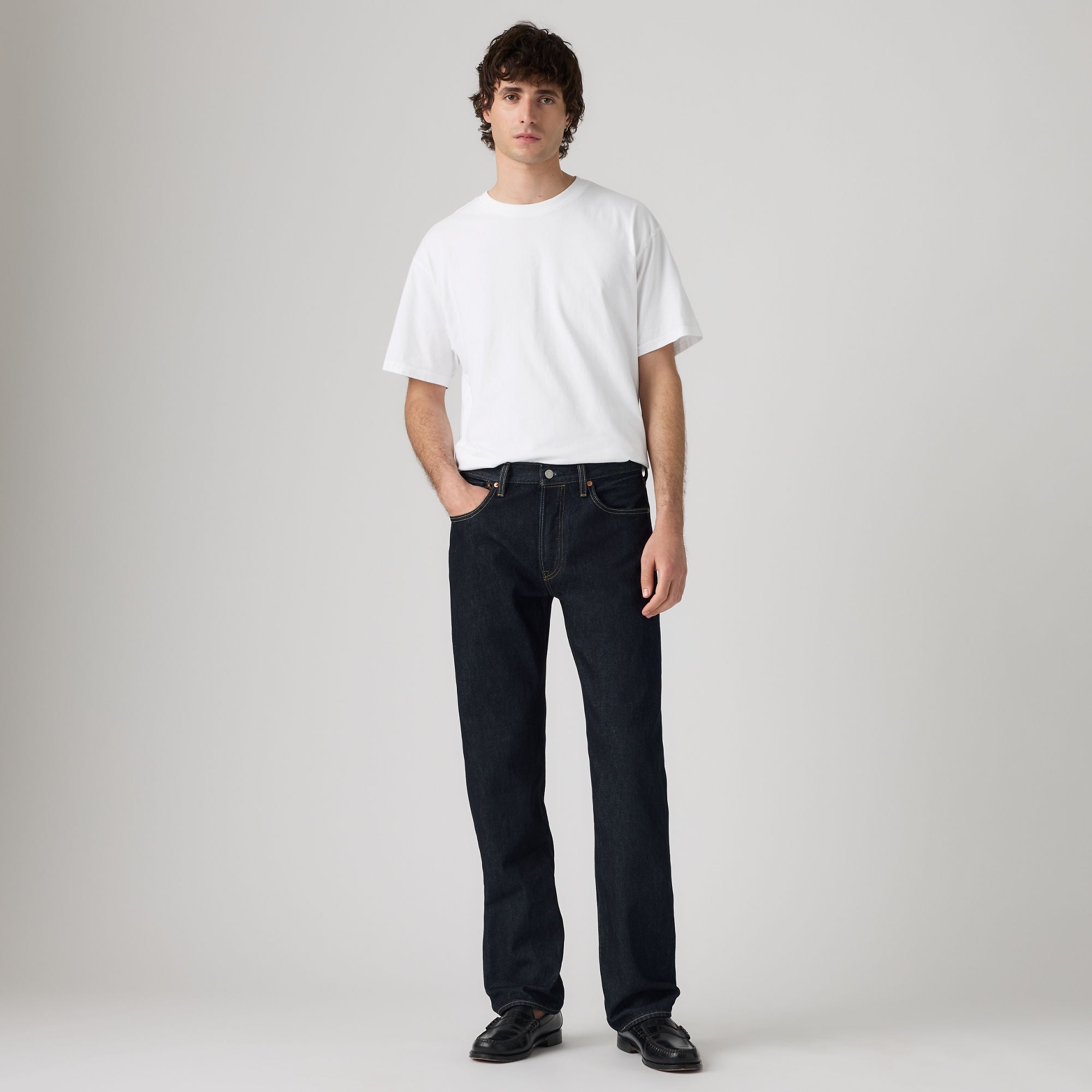 LEVI'S® MEN'S 501® ORIGINAL THERMODAPT JEANS - DARK INDIGO - FLAT FINISH