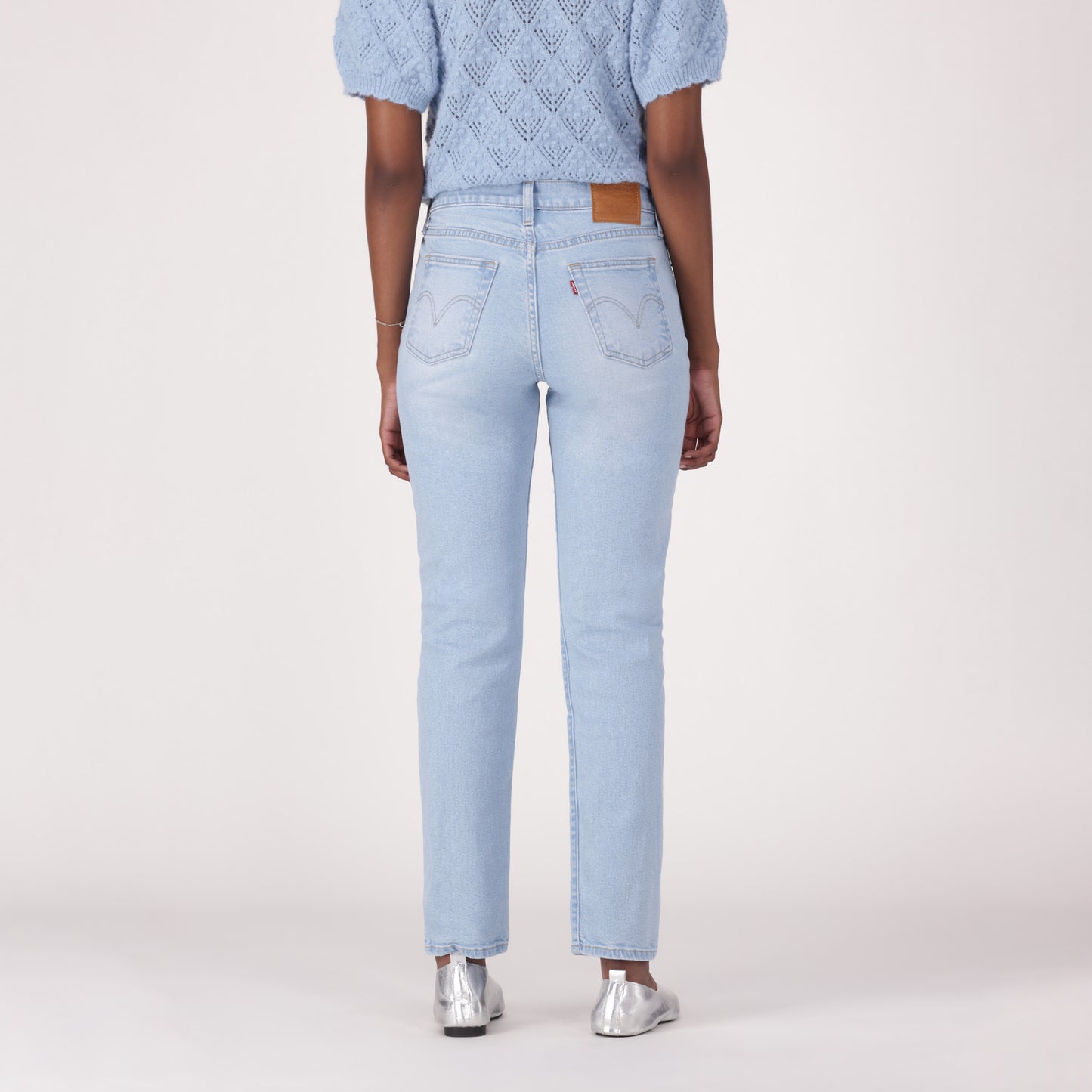 LEVI'S® WOMEN'S WEDGIE SLIM JEANS - LIGHT INDIGO - WORN IN