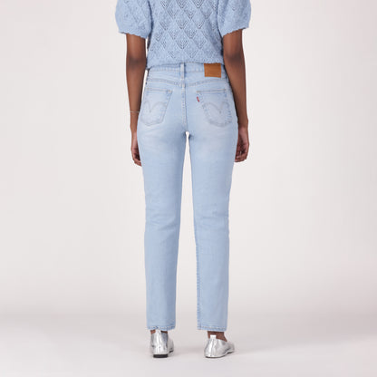 LEVI'S® WOMEN'S WEDGIE SLIM JEANS - LIGHT INDIGO - WORN IN