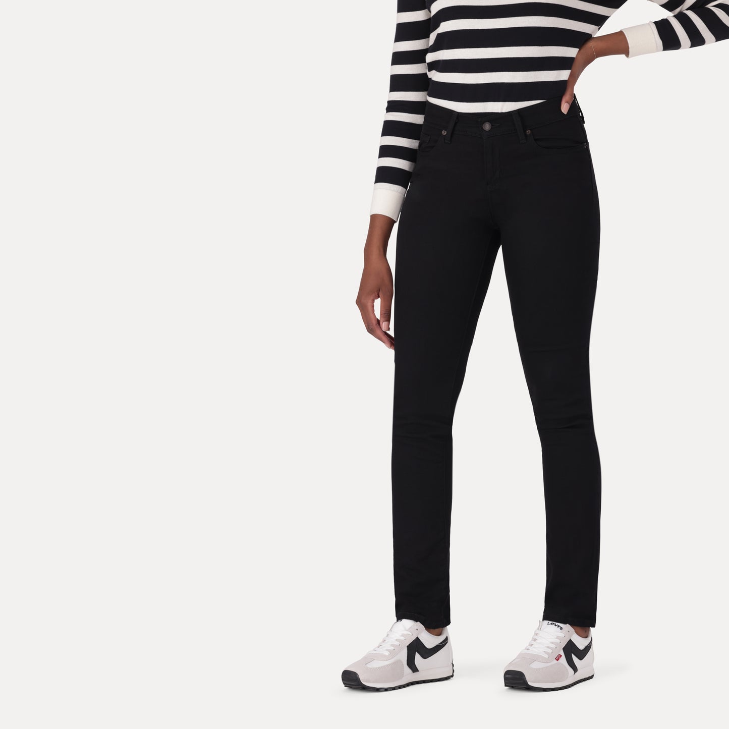 LEVI'S®CURVY STRAIGHT ZA - BLACK