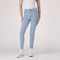LEVI'S® WOMEN'S 720 HIGH-RISE SUPER SKINNY JEANS - MED INDIGO - WORN IN
