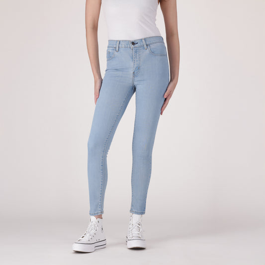 LEVI'S® WOMEN'S 720 HIGH-RISE SUPER SKINNY JEANS - MED INDIGO - WORN IN