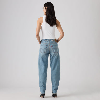 LEVI'S® WOMEN'S LOOSE TAPER JEANS - MED INDIGO - WORN IN