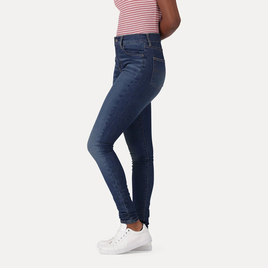 LEVI'S® WOMEN'S 720 HIGH-RISE SUPER SKINNY JEANS - MED INDIGO - WORN IN