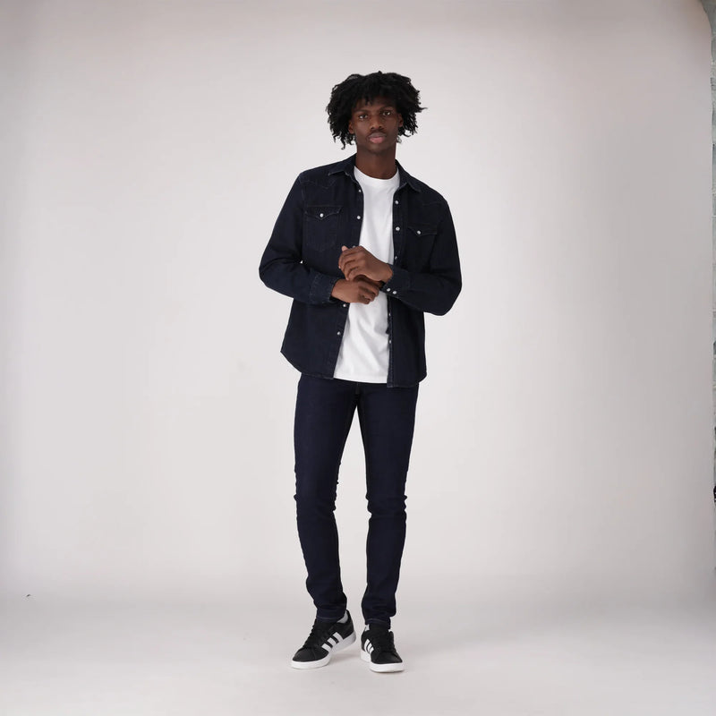 LEVI'S® MEN'S CLASSIC STANDARD FIT WESTERN SHIRT - BLUE