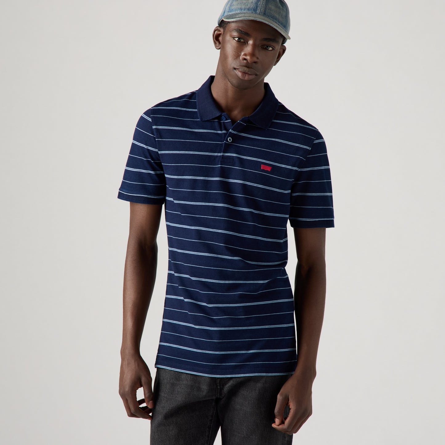 LEVI'S® MEN’S SLIM HOUSEMARK POLO SHIRT - BLUE