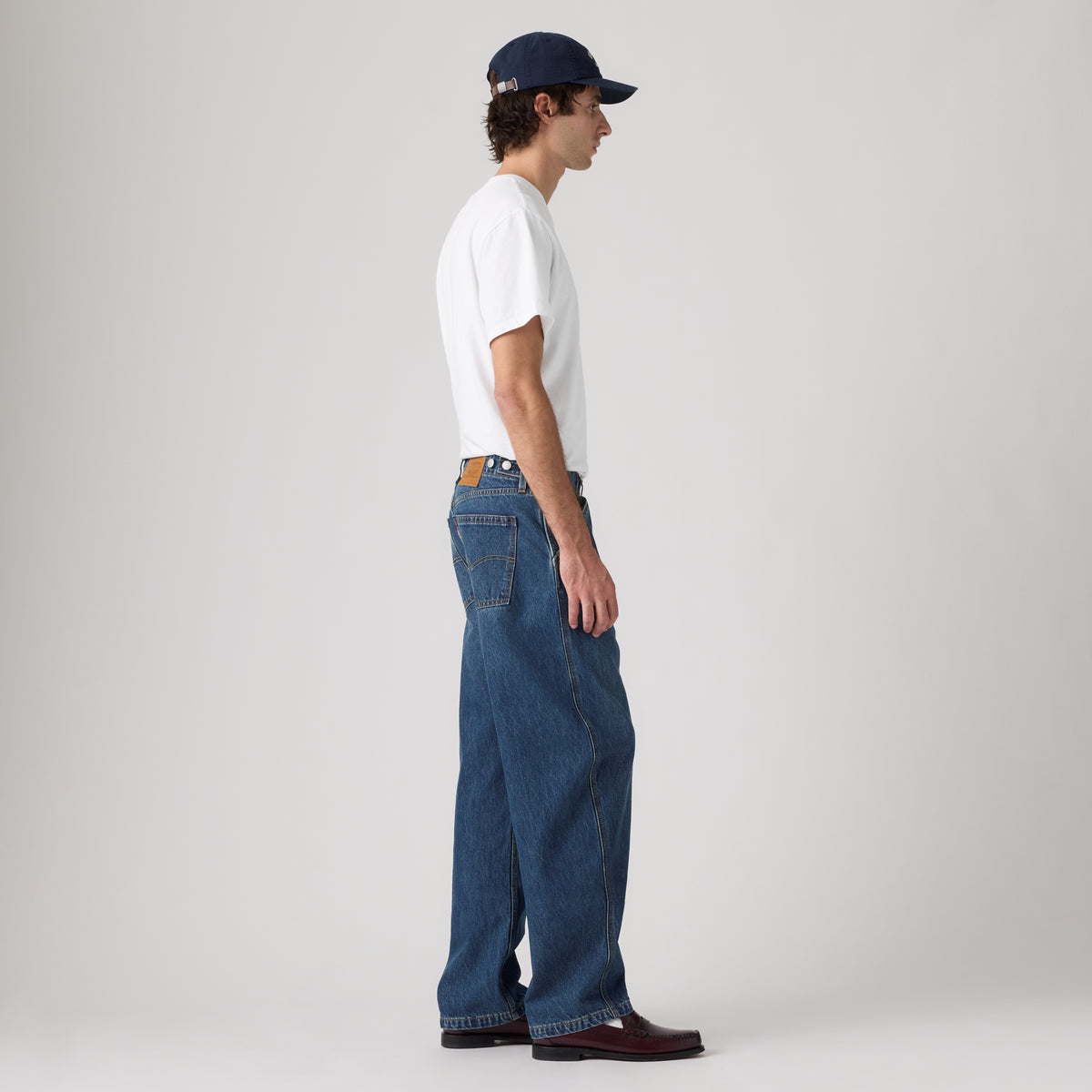 LEVI'S® MEN'S BAGGY BARREL JEANS - DARK INDIGO - WORN IN