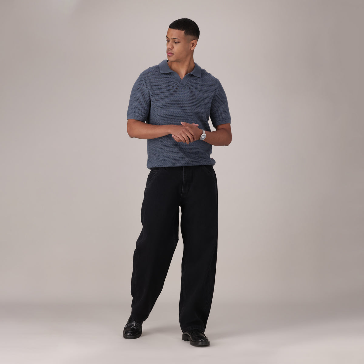 LEVI'S® MEN'S BAGGY BARREL JEANS - BLACK