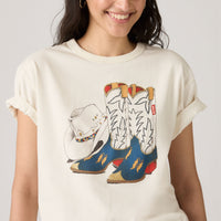 LEVI'S® WOMEN'S GRAPHIC TABOR T-SHIRT - WHITE