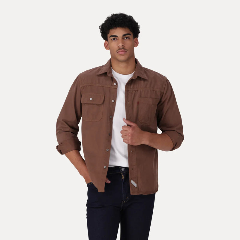 LEVI’S® MEN’S LONG-SLEEVE AUBURN WORKER SHIRT - NEUTRAL