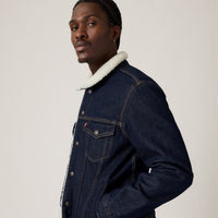 LEVI'S® MEN'S TYPE III SHERPA TRUCKER JACKET - BLUE