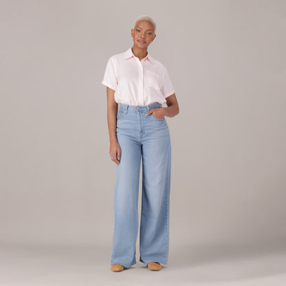 LEVI'S® WOMEN'S CINCH BAGGY JEANS - LIGHT INDIGO - WORN IN