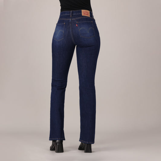 LEVI'S® WOMEN'S CURVY FLARE  - DARK INDIGO - WORN IN