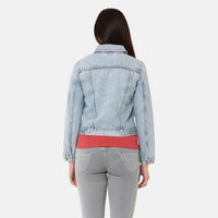 LEVI’S® WOMEN'S ORIGINAL TRUCKER JACKET - LIGHT INDIGO - FLAT FINISH